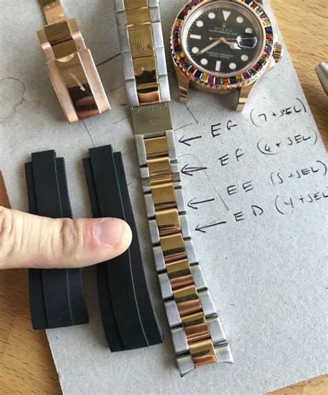 how to adjust rolex oyster bracelet|rolex oysterflex strap size chart.